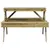 Produktbild 4 för Picknickbord 105x134x75 cm impregnerad furu