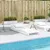 Produktbild 3 för Solsäng vit 205x60x31,5 cm massiv furu