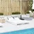 Produktbild 3 för Solsängar 2 st vit 205x60x31,5 cm massiv furu