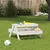 Produktbild 3 för Picknickbord för barn vit 88x97x52 cm massiv furu