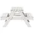 Produktbild 5 för Picknickbord för barn vit 88x97x52 cm massiv furu