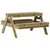 Produktbild 2 för Picknickbord för barn 88x97x52 cm massiv impregnerad furu