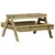 Produktbild 6 för Picknickbord för barn 88x97x52 cm massiv impregnerad furu