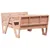 Produktbild 2 för Picknickbord för barn 88x122x58 cm massivt douglasträ