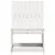 Produktbild 4 för Trädgårdsstol vit 50,5x55x77 cm massiv furu