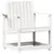 Produktbild 2 för Trädgårdsstol vit 62x55x77 cm massiv furu