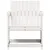 Produktbild 4 för Trädgårdsstol vit 62x55x77 cm massiv furu