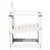 Produktbild 5 för Trädgårdsstol vit 62x55x77 cm massiv furu