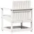 Produktbild 6 för Trädgårdsstol vit 62x55x77 cm massiv furu