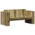 Produktbild 2 för Trädgårdssoffa 2-sits 134x60x62 cm impregnerad furu