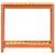 Produktbild 5 för Växtbord med hylla vaxad brun 82,5x35x75 cm massiv furu