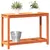 Produktbild 4 för Växtbord med hylla vaxad brun 108x35x75 cm massiv furu