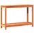 Produktbild 7 för Växtbord med hylla vaxad brun 108x35x75 cm massiv furu