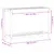 Produktbild 10 för Växtbord med hylla vaxad brun 108x35x75 cm massiv furu