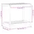 Produktbild 10 för Växtbord med hylla vaxad brun 82,5x50x75 cm massiv furu