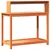 Produktbild 7 för Växtbord med hyllor brun 108x50x109,5 cm massiv furu