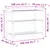 Produktbild 10 för Växtbord med hyllor brun 108x45x86,5 cm massiv furu