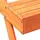 Picknickbord vaxad brun 105x134x75 cm massivt trä