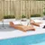 Produktbild 3 för Solsäng vaxbrun 205x60x31,5 cm massiv furu