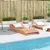 Produktbild 3 för Solsäng vaxbrun 205x80x31,5 cm massiv furu
