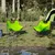 Produktbild 3 för Campingstolar med ficka fällbar 2 st grön