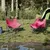 Produktbild 3 för Campingstolar med ficka fällbar 2 st rosa