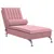 Produktbild 2 för Massageschäslong med bolster rosa sammet