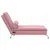 Produktbild 5 för Massageschäslong med bolster rosa sammet
