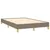 Produktbild 3 för Sängram taupe 120x190 cm tyg