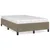 Produktbild 2 för Sängram taupe 120x190 cm tyg