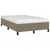 Produktbild 4 för Sängram taupe 120x190 cm tyg