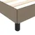 Produktbild 7 för Sängram taupe 120x190 cm tyg