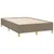 Produktbild 2 för Sängram taupe 120x190 cm tyg