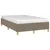 Produktbild 4 för Sängram taupe 120x190 cm tyg
