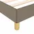 Produktbild 7 för Sängram taupe 120x190 cm tyg