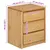 Produktbild 8 för Sängbord SAUDA ek 44x35x56 cm massiv furu