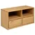 Produktbild 2 för Tv-bänk SAUDA ek 99x43x55 cm massiv furu	