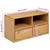 Produktbild 8 för Tv-bänk SAUDA ek 99x43x55 cm massiv furu	