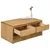 Produktbild 3 för Soffbord SAUDA ek 99x55x45 cm massiv furu