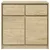 Produktbild 4 för Sidobord SAUDA ek 80x43x75,5 cm massiv furu