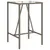 Produktbild 2 för Barbord för trädgården 70x70x110 cm konstrotting
