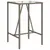 Produktbild 7 för Barbord för trädgården 70x70x110 cm konstrotting