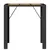 Produktbild 5 för Trädgårdsbord med akaciaträ svart 105x80x110 cm konstrotting