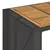 Produktbild 9 för Trädgårdsbord med akaciaträ svart 105x80x110 cm konstrotting