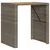 Produktbild 2 för Trädgårdsbord med topp akaciaträ grå 105x80x110 cm konstrotting