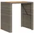 Produktbild 7 för Trädgårdsbord med topp akaciaträ grå 105x80x110 cm konstrotting