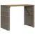 Produktbild 2 för Trädgårdsbord med topp akaciaträ grå 145x80x110 cm konstrotting