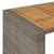 Produktbild 9 för Trädgårdsbord med topp akaciaträ grå 145x80x110 cm konstrotting