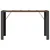 Produktbild 5 för Trädgårdsbord med akaciaträ svart 185x80x110 cm konstrotting