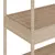 Produktbild 10 för Barvagn 3 hyllor beige konstrotting och massivt akaciaträ